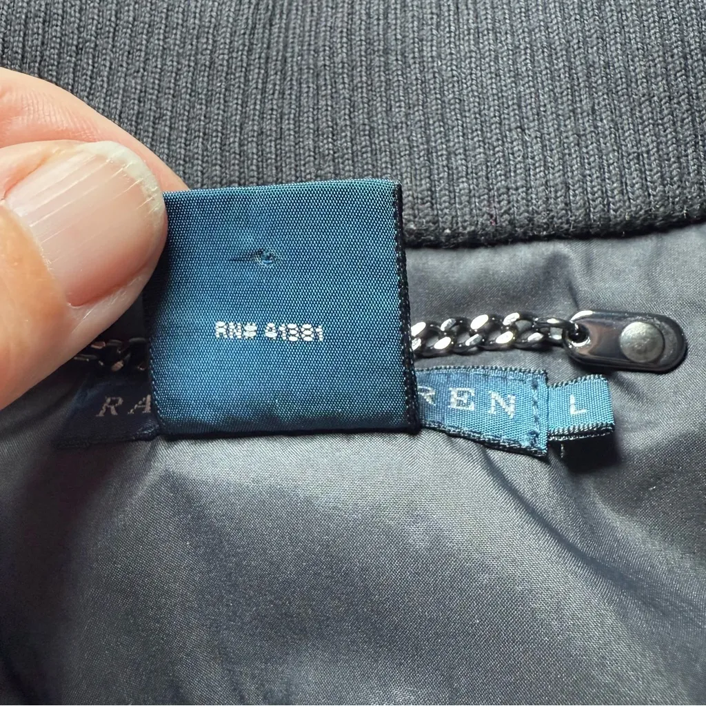 Ralph Lauren Vest Womens Large Black Equestrian Utility Shooting Fishing Casual - Image 4