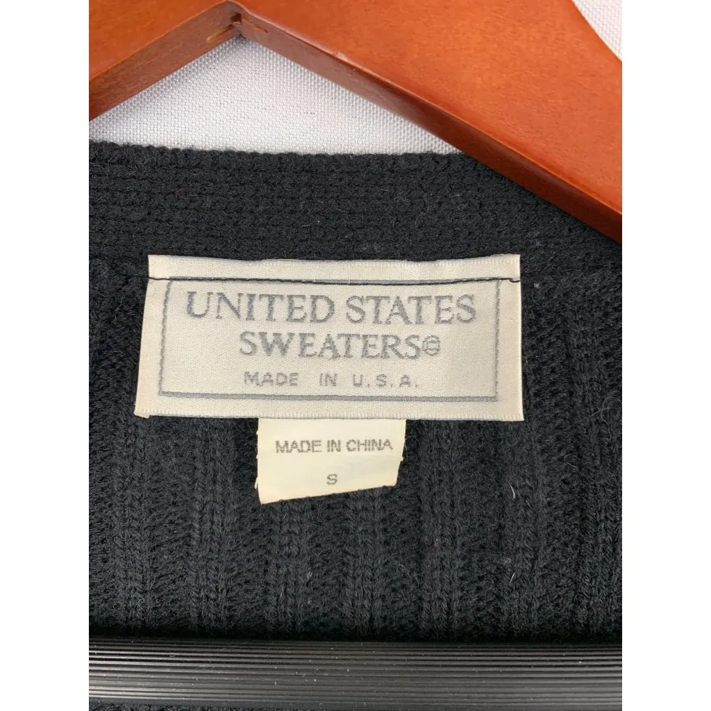 United States Sweaters Womens Long Black Cardigan Sweater S - Image 3