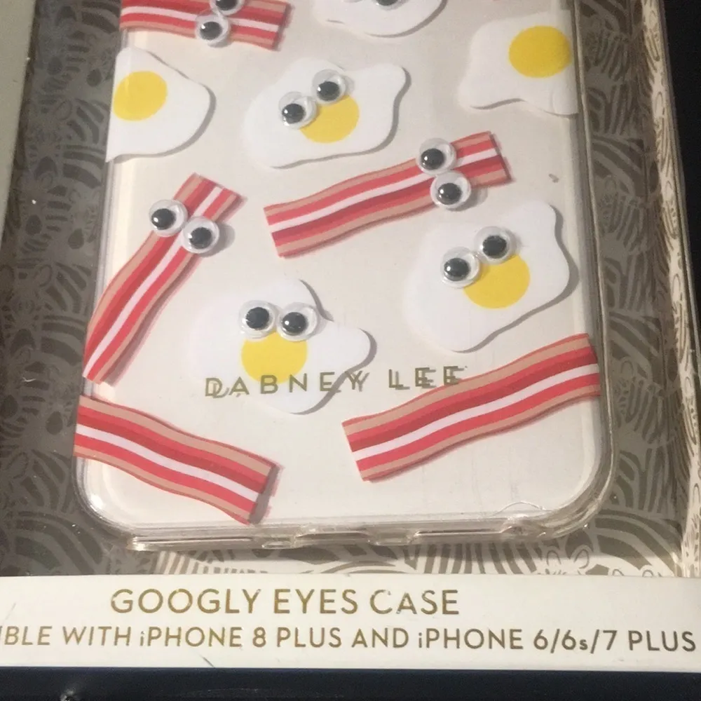 New Dabney Lee Googly Eyes Case for iPhone 6/6s/7 Plus/8 Plus Bacon Eggs - Image 4
