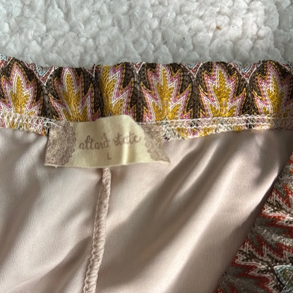 Altar'd State Multicolor Print Lace Pants - Image 2