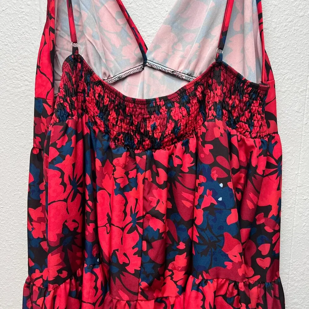 Shein Curve Cottagecore Vacation Lightweight Floral Midi Beach Dress Womens 4XL - Image 7