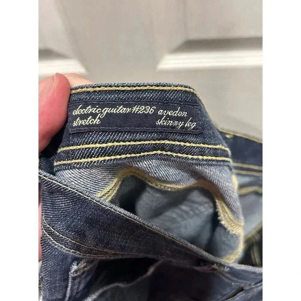 Citizens Of Humanity 31 Jean Low Waist Electric Guitar #236 Avedon Stretch Blue - Image 11