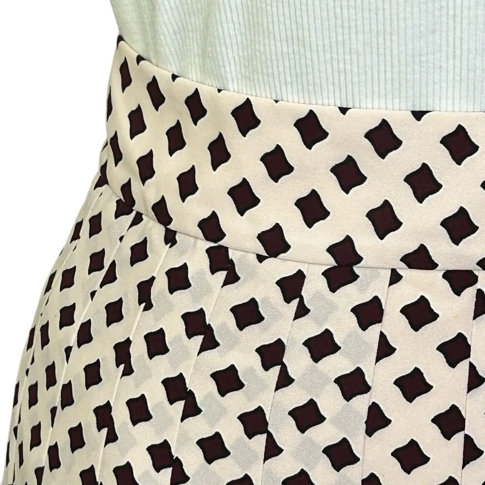 NEW Kate Spade women's diamond pleated skirt Size 4 sample Rose Dew - Image 3