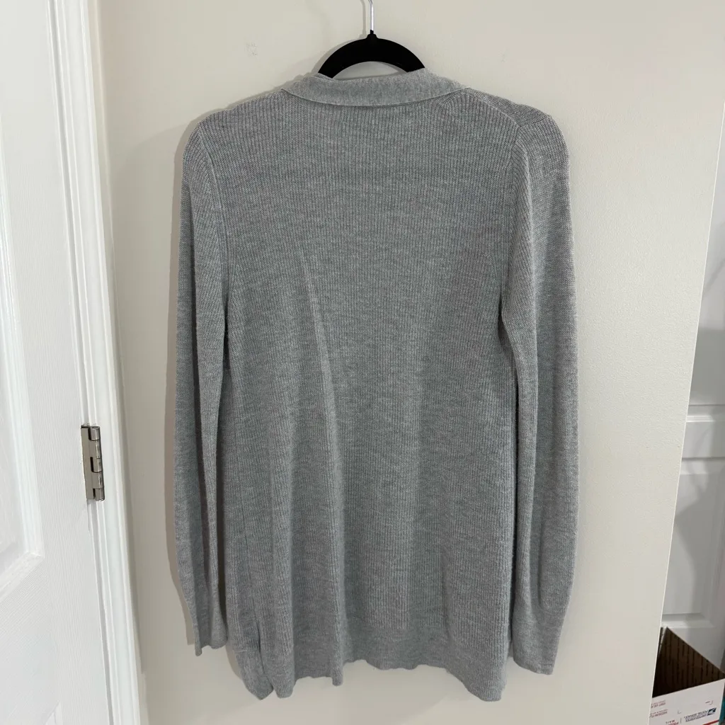 A New Day Gray Women's Open front Cardigan Size Medium - Image 4