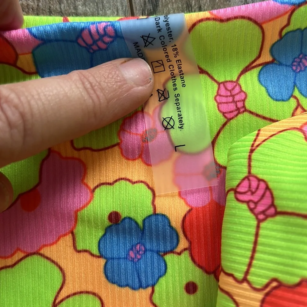 Retro Cheeky Bikini Bottoms Size L - Image 3