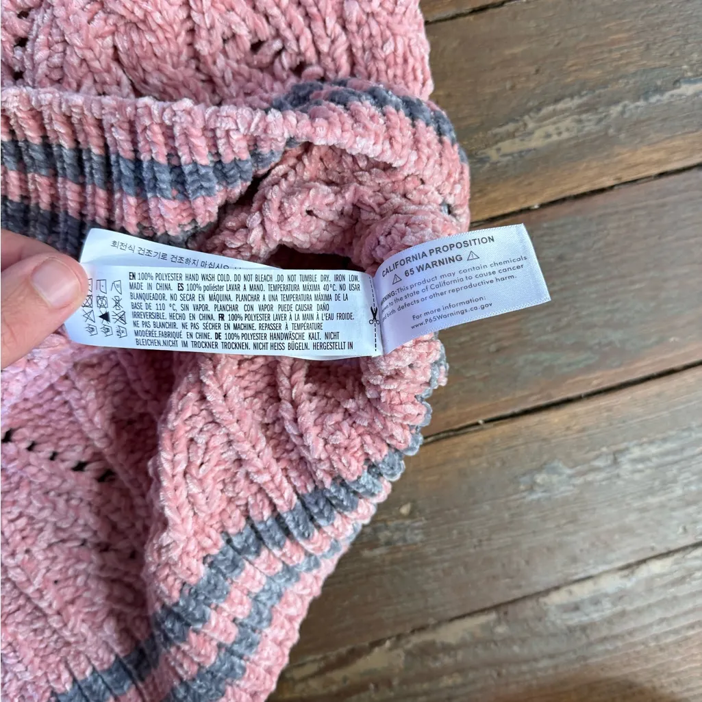 English Factory Chenille Contrast Chunky Sweater Vest Sz Medium 💛🍄 - Image 9