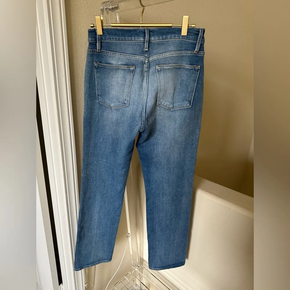 frame denim VGUC FRAME Le High Straight Jeans - Image 3