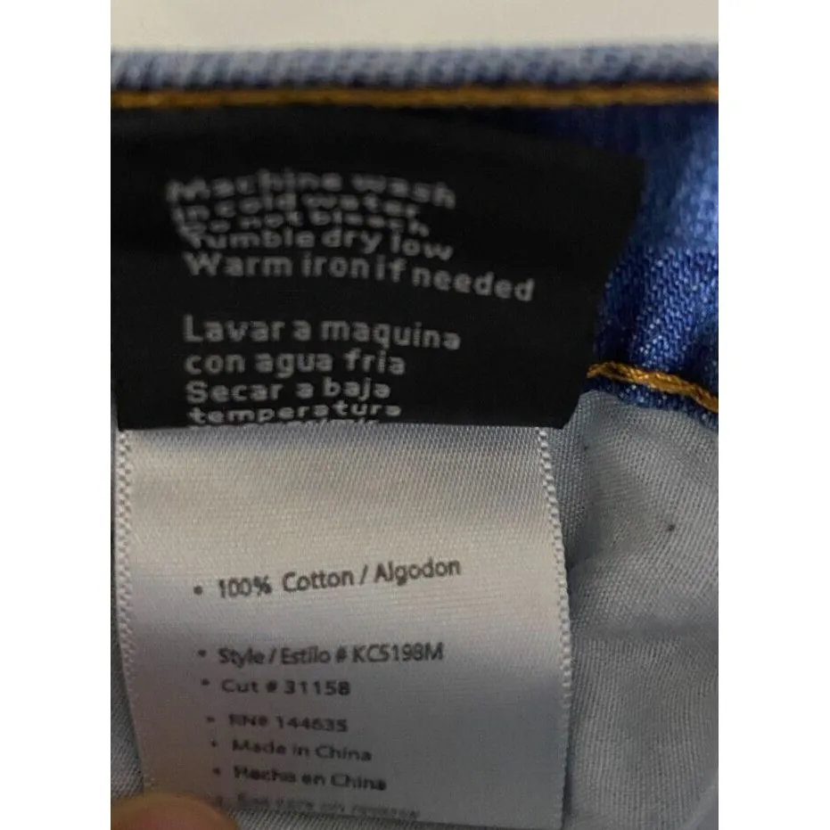 KanCan Jeans Womens 5/26 High‎ Rise Distressed Mom Denim Blue Elastic Waist - Image 14