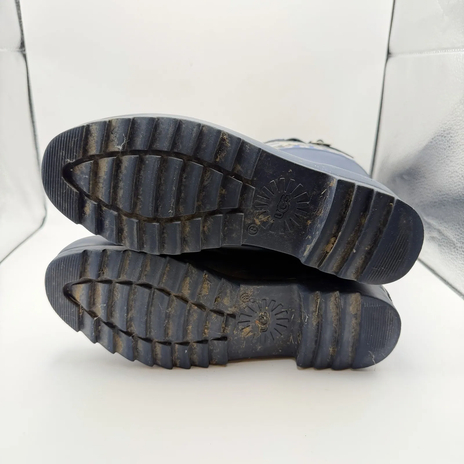 UGG AUSTRALIA 3460 Women's US 8 Sabene Blue Rubber Boots - Image 10