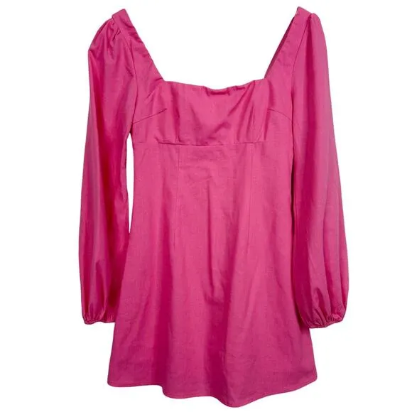 Princess‎ Polly Hastings Long Sleeve Mini Dress Pink Size 2 - Image 4
