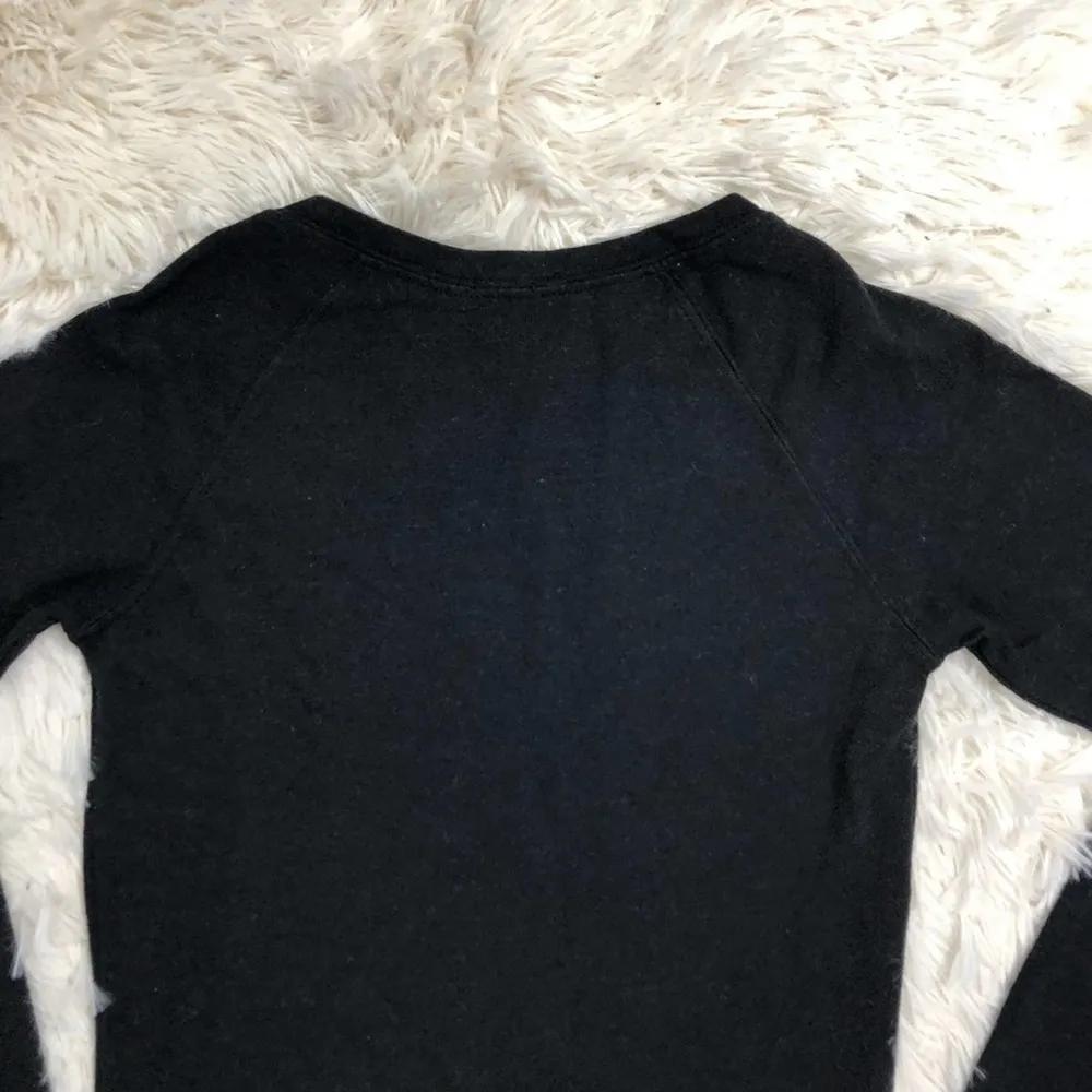 Monrow Black Sweater Dress Size Medium Asymmetrical Zipper Accents - Image 7