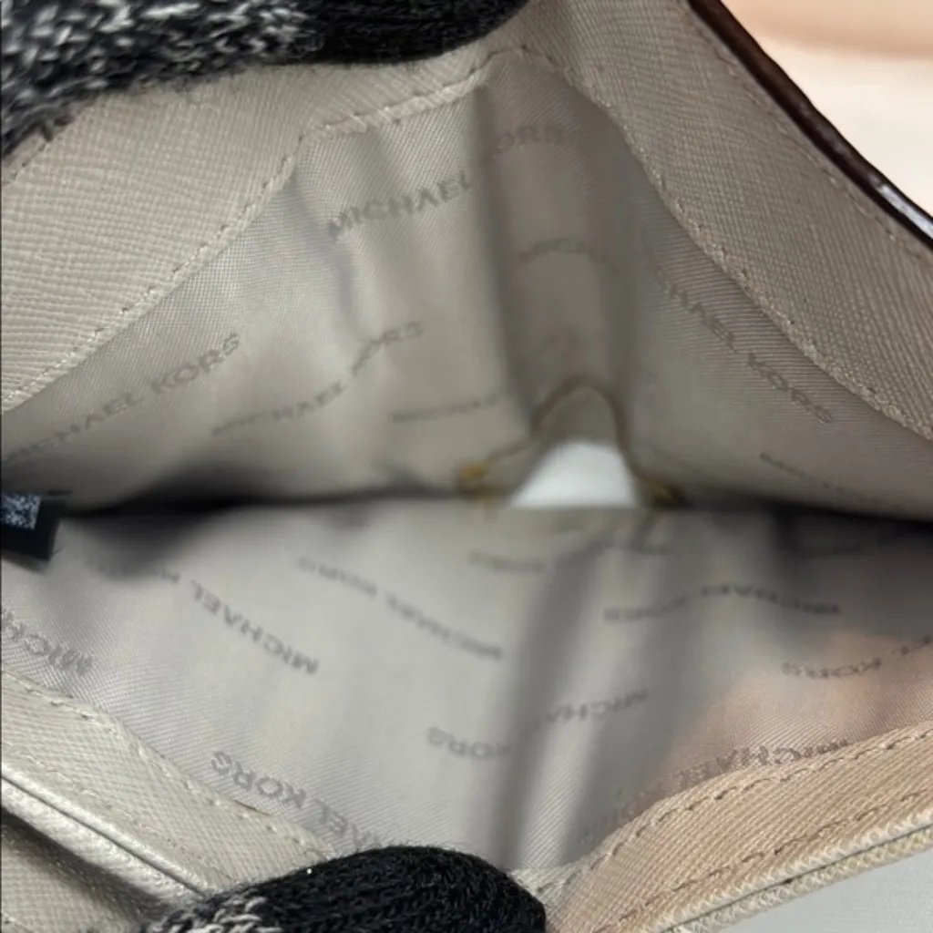 Michael Kors Mercer Jet Set Travel Card Case Wallet Pebble Leather Taupe/Gray OS - Image 5