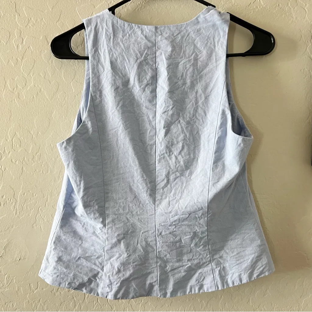 Anthropologie Mon Renn Lisle Vest Top in Blue - Image 7