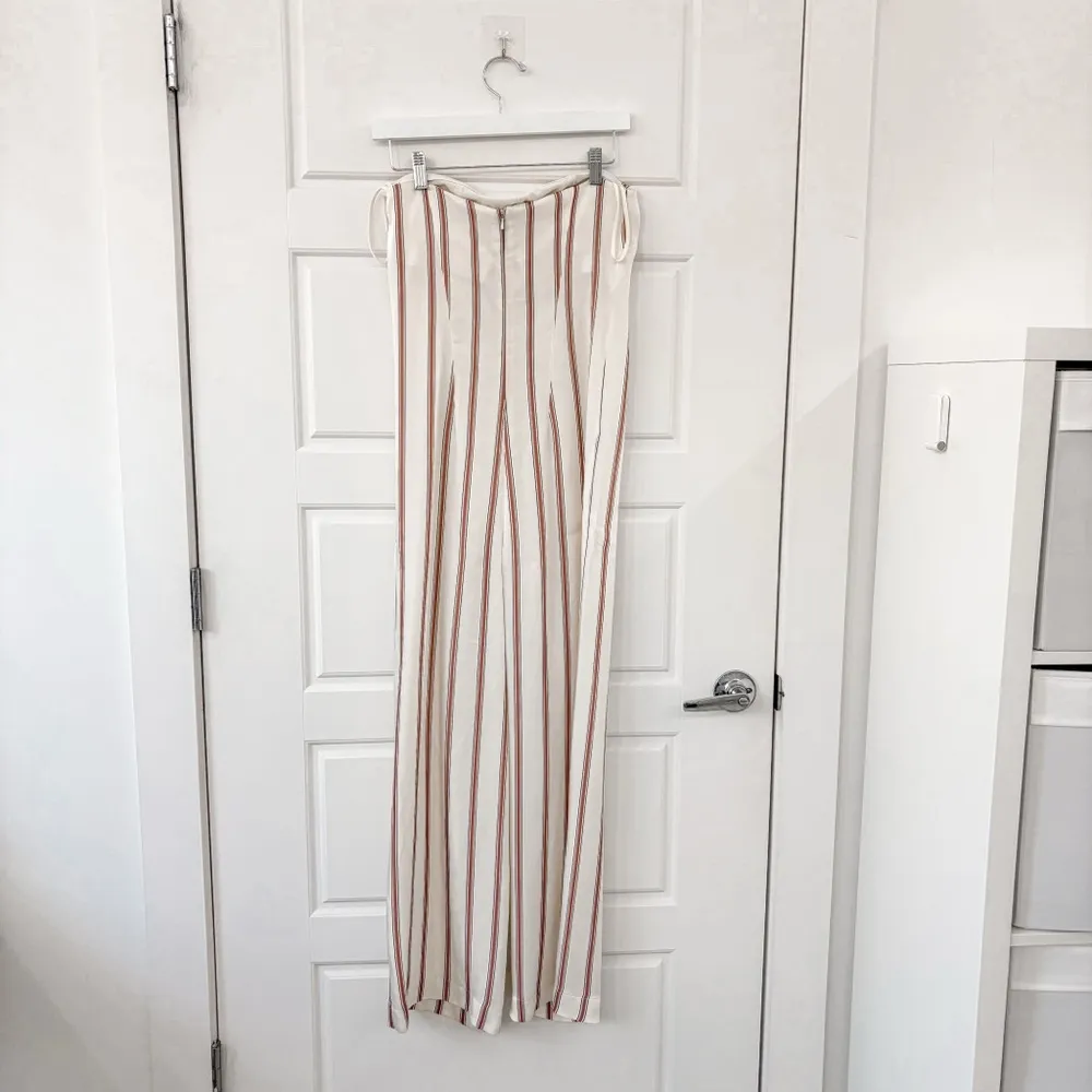 Veronica Beard Bandstand Strapless Jumpsuit Striped - Image 8