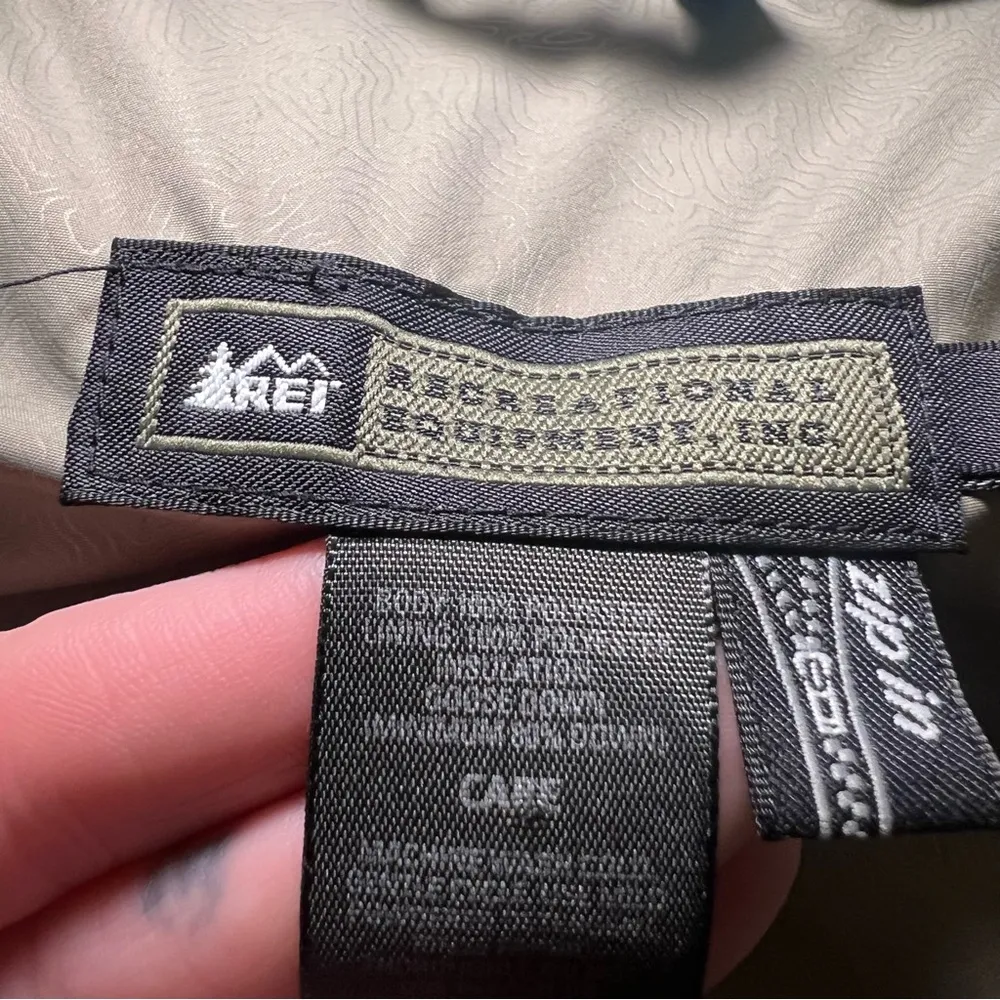 REI Puffer Vest Goose Down Full Zip Mock Neck Zip In Blue Women’s Size S Outdoor - Image 6