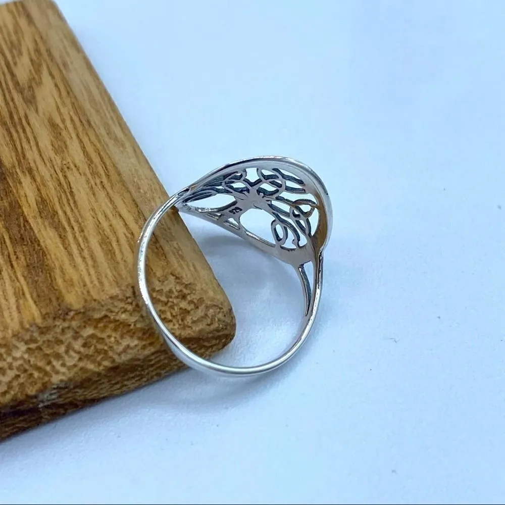 Celtic Tree Of Life Ring Sizes 7,8 Silver - Image 4