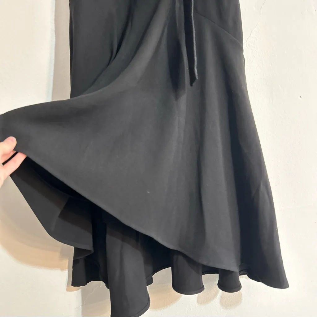 Ted Baker London Corvala Belted Fluted-Skirt Midi Dress in Black Size 5 US 12 - Image 4