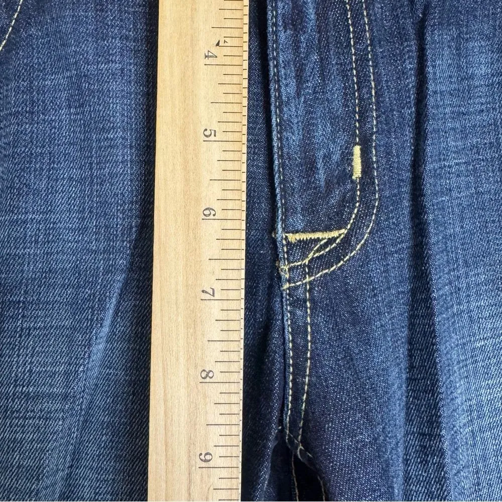 Hudson ladies midrise signature bootcut fire wash jeans size 29 flap pockets - Image 3