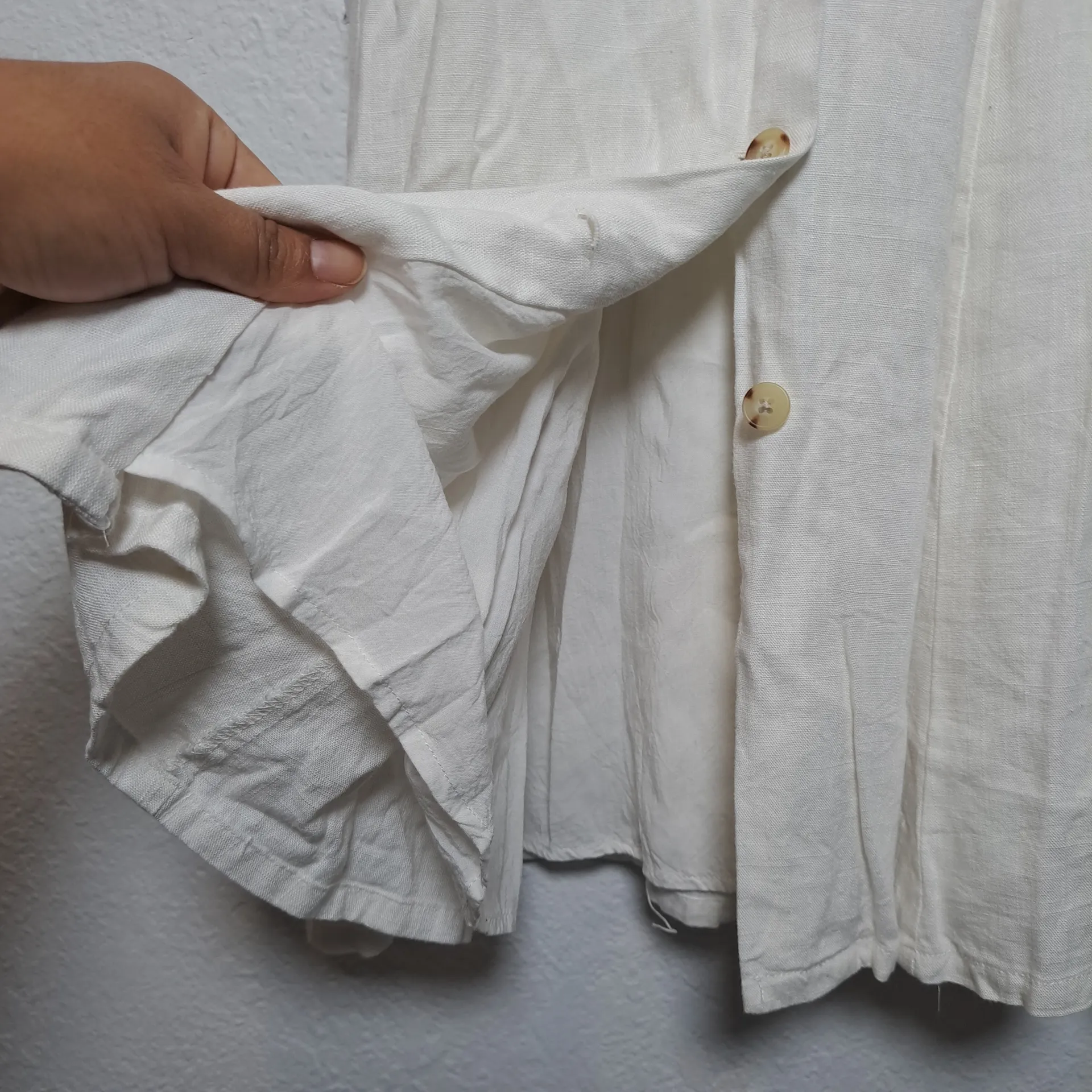 Chic Ivory Button-Down Dress - Image 4