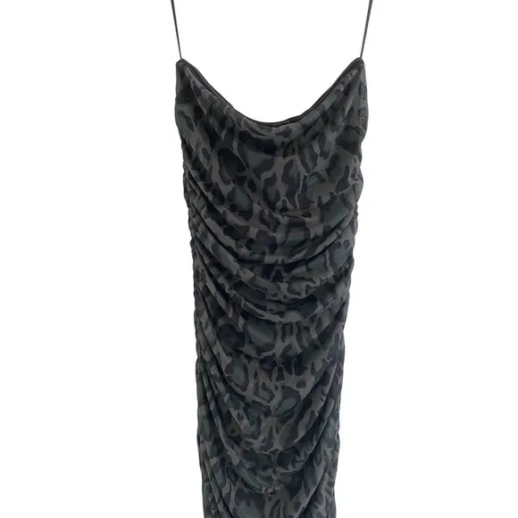 Steve Madden Women's Tube Mesh Army Green Camo Strapless Bodycon Dress - L - NWT - Image 9