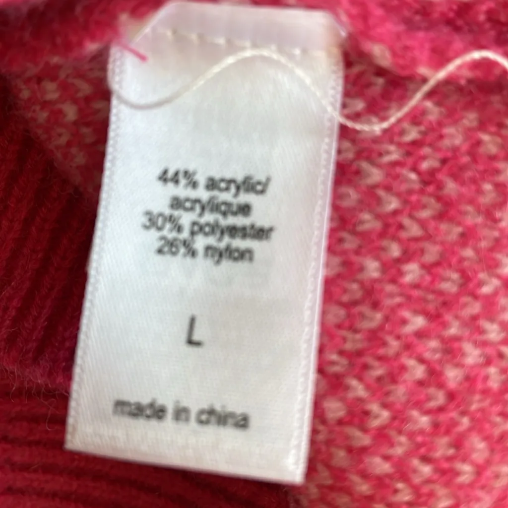 Maurices Pink Floral Jacquard Sweater - Image 6