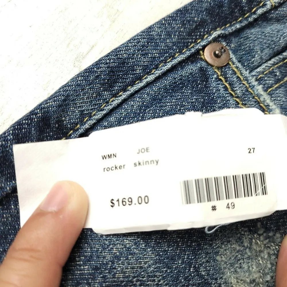 Joe's Jeans The Rocker Skinny Flare Denim Jeans Size 27 (30x31) NWT - Image 9