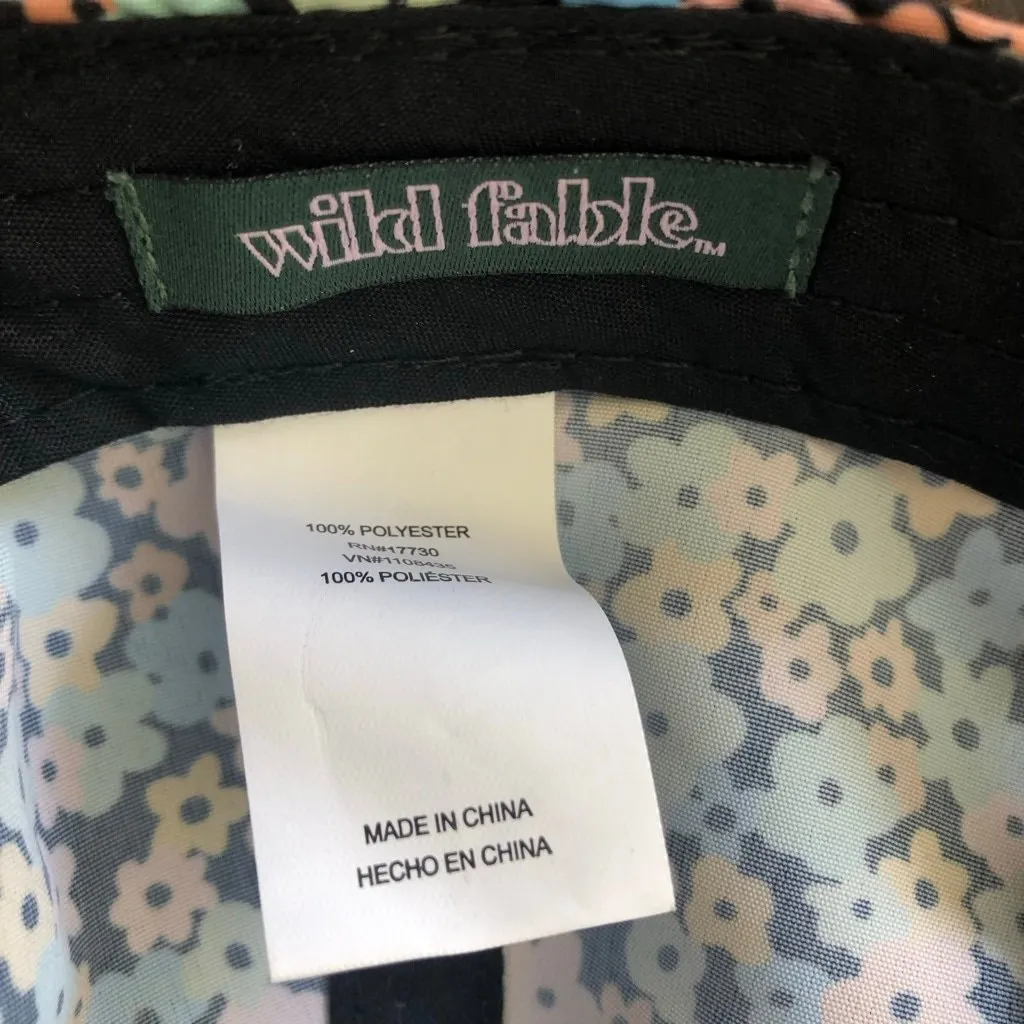 Wild Fable Baseball Hat Daisy Floral Pattern Adjustable Fit Cotton Multicolor OS - Image 6