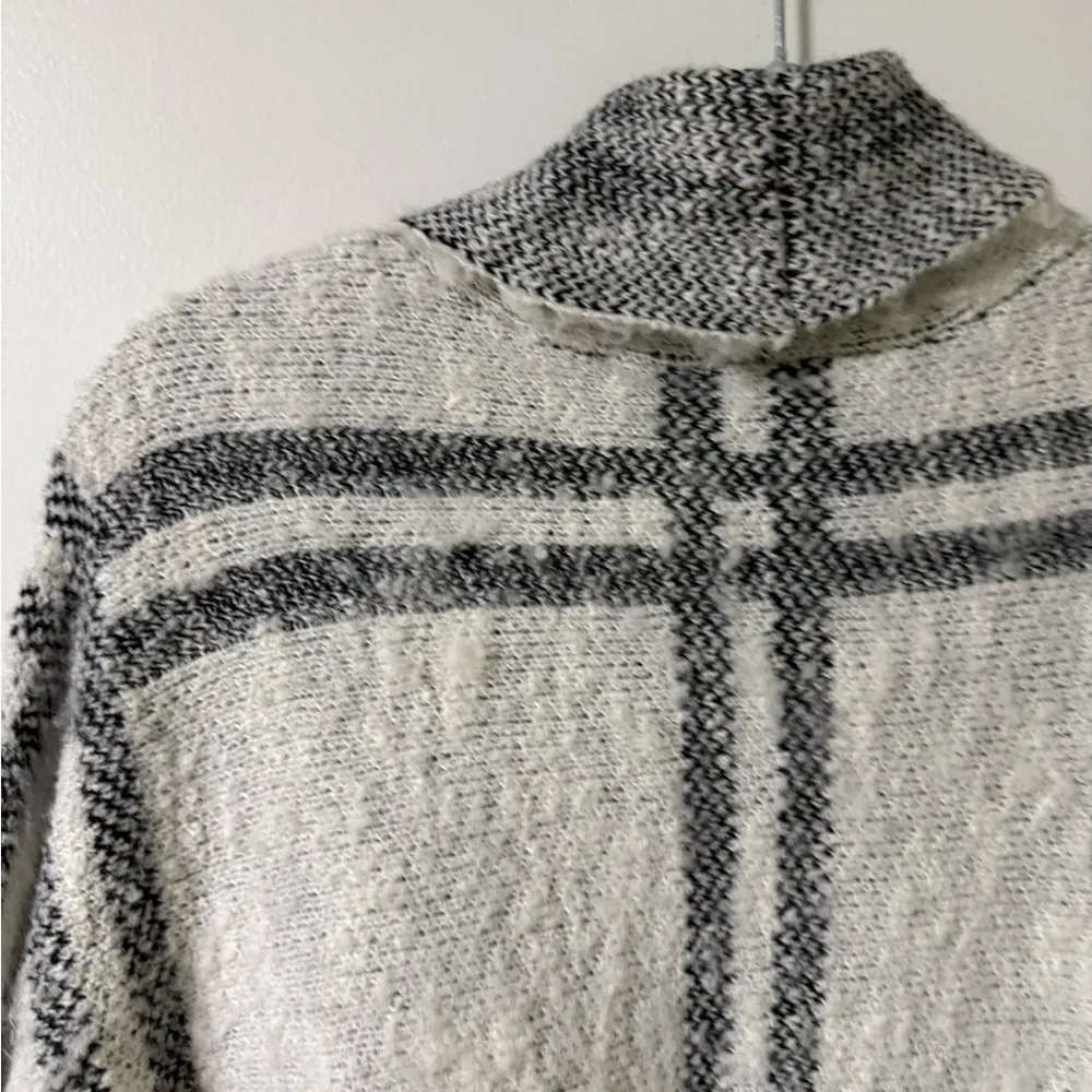 Free People Windowpane Wool Oversized Cardigan Size XS/S - Image 12