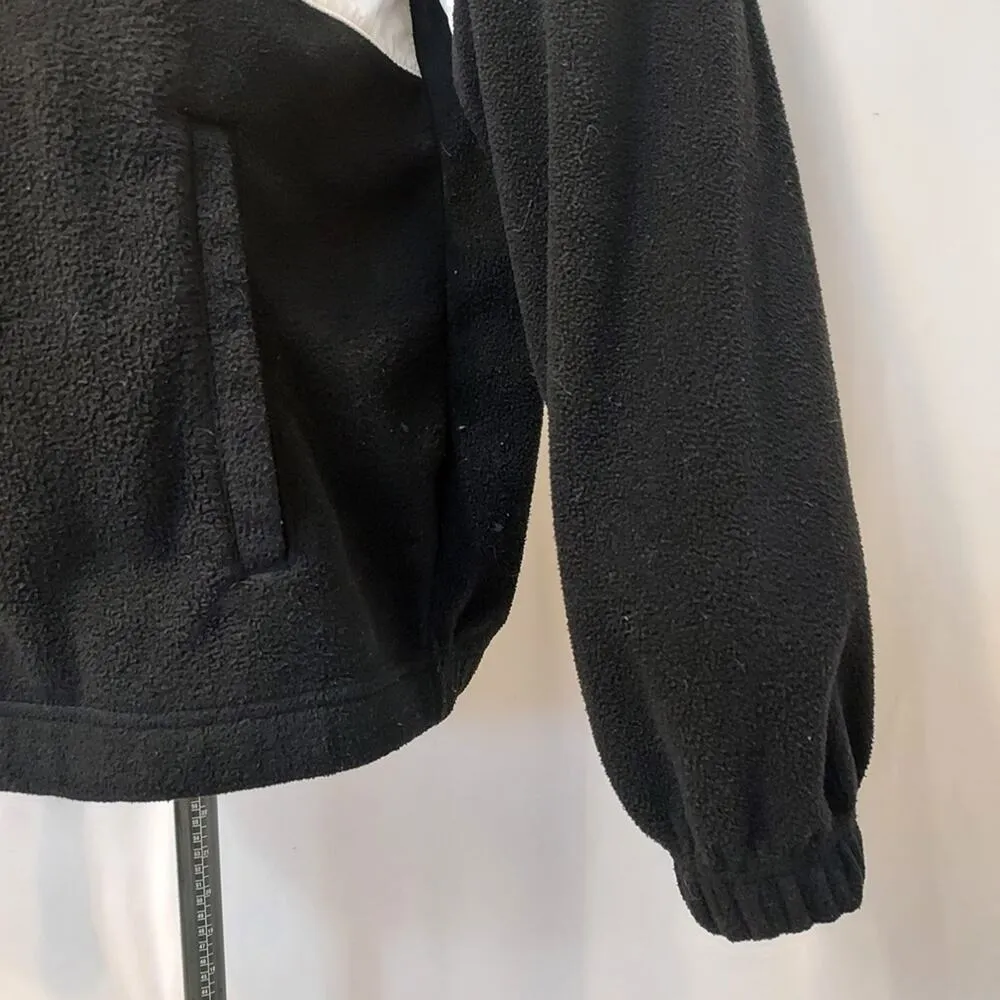 FILA Retro 80's Black Neon Colors White Fleece Quarter Zip Pullover Ski Sweater - Image 3