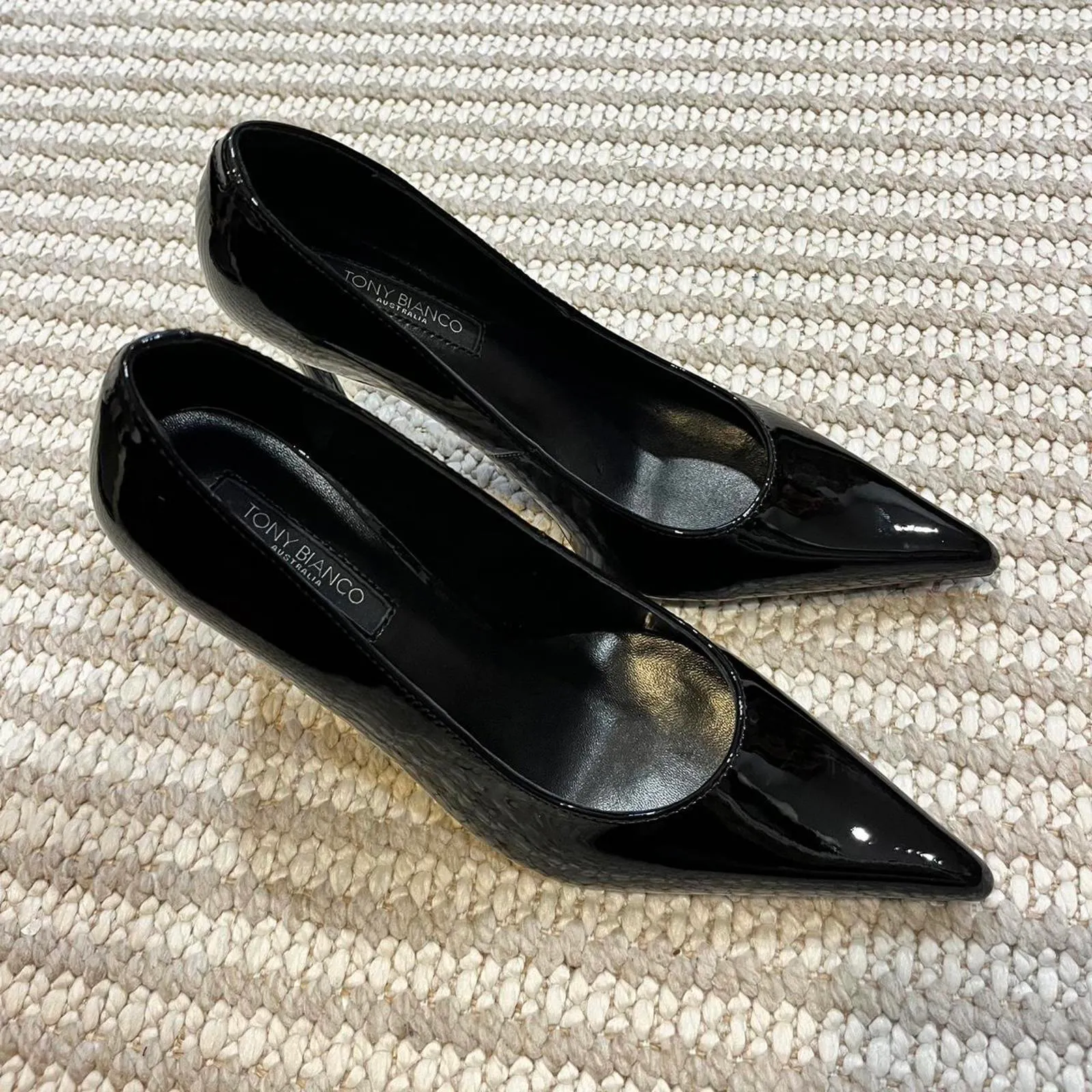 Tony Bianco Cassidy Black Patent Pumps - Image 3