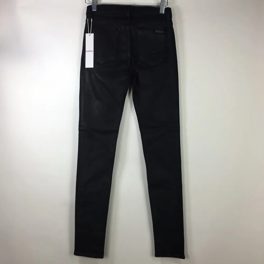 Hudson Nico Mid Rise Super Skinny Wax Coated Jeans 25 - Image 12