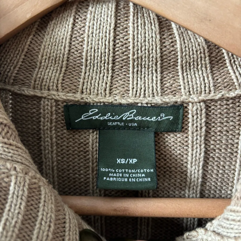 Eddie Bauer Cable Knit Button Up Cardigan - Image 3