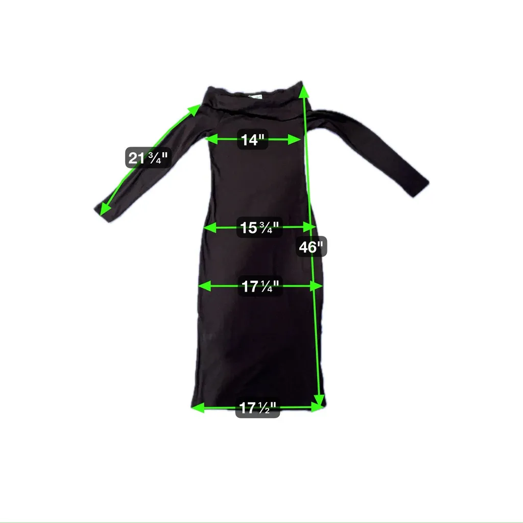 Universal Thread Ribbed Chocolate Brown Sweater Dress - Size Small - Image 2