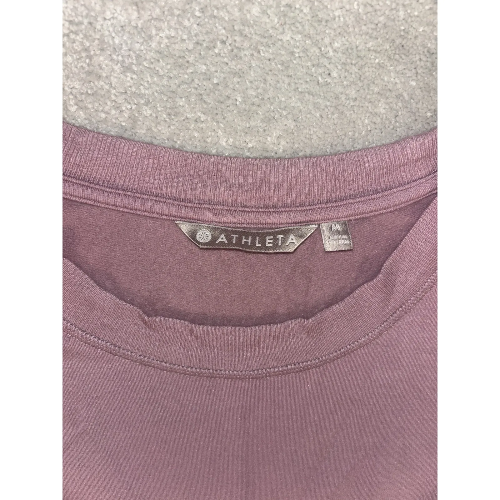 Athleta Coaster‎ Luxe Sweatshirt Purple Modal Size M - Image 5