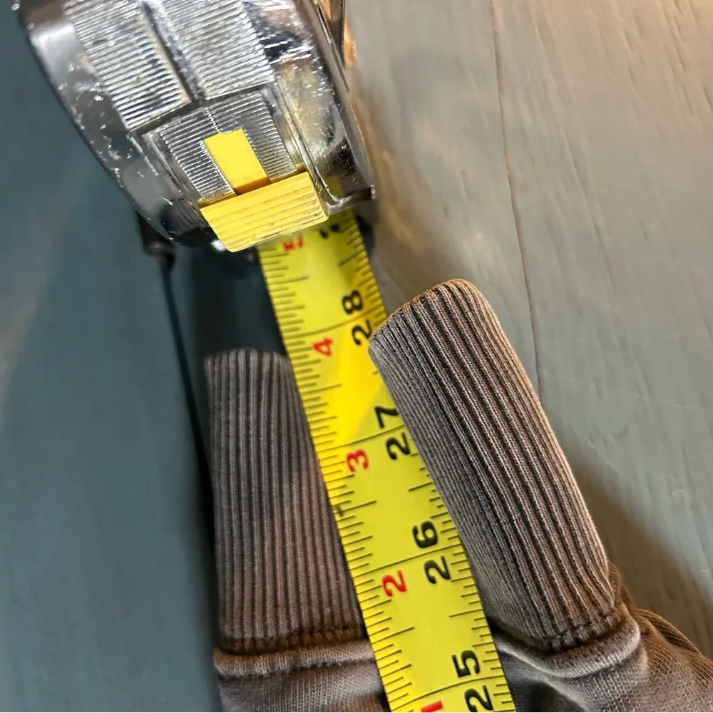 Aerie/American Eagle Reverse Terry Cropped Hoodie Size XS, Charcoal Grey - Image 6