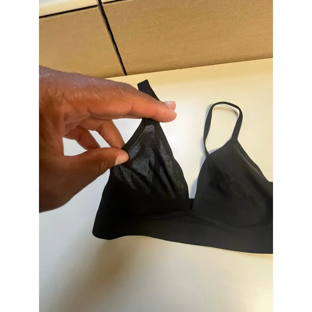 Aerie SMOOTHEZ Pull On Mesh Plunge Wireless Bra Sz small - Image 5