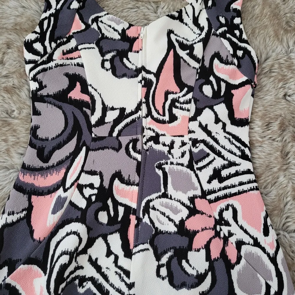 Bisou Bisou Michele Bohbot Floral Choker Dress Size 2 - Image 5