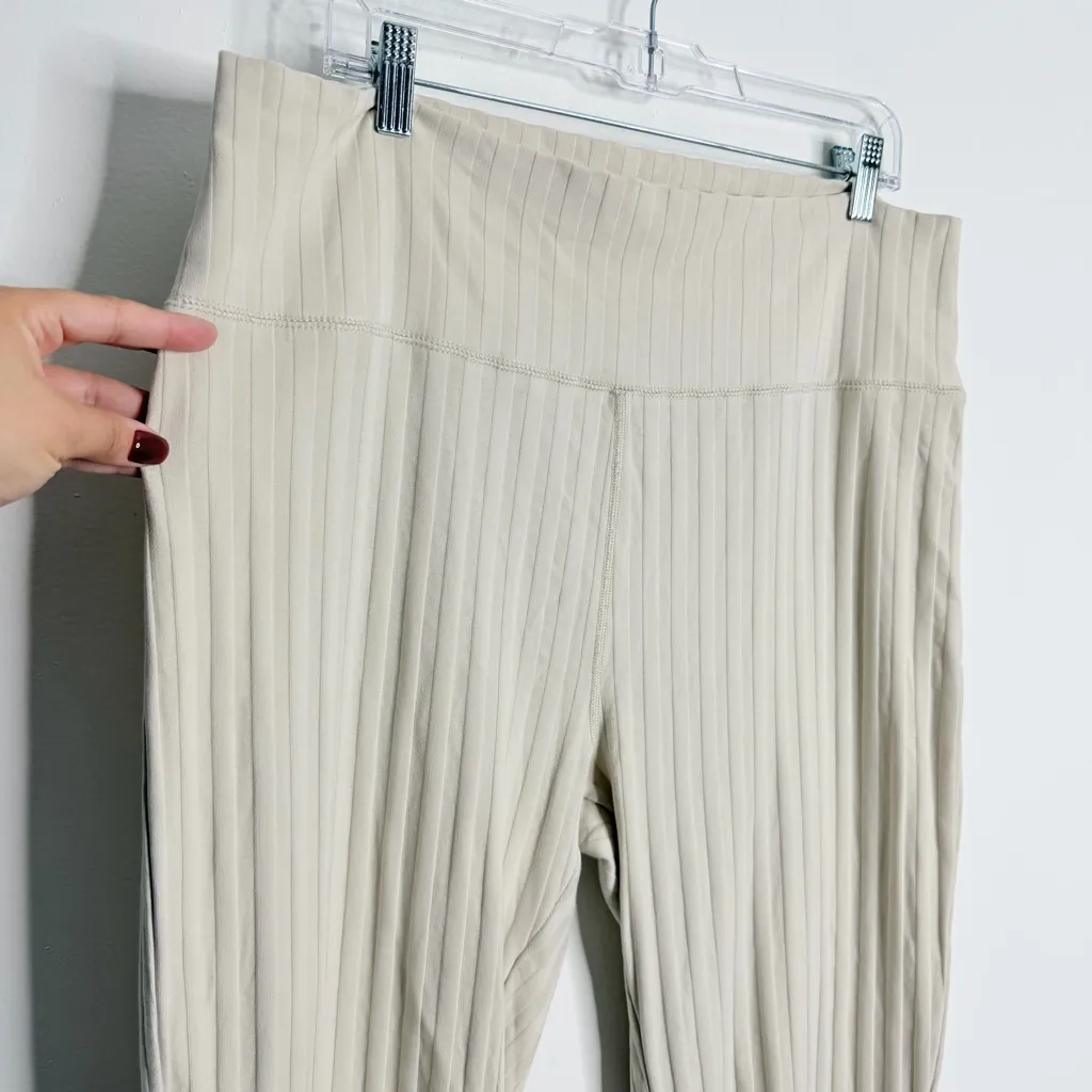 OFFLINE By Aerie OG Groove Flare Legging Soft Oat Ivory XXL Strechy Pull On - Image 4