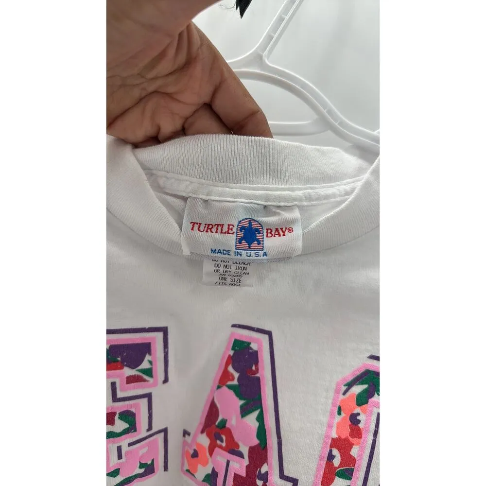 vintage Turtle Bay beach Camp Co. cropped top single stitch t - Image 5