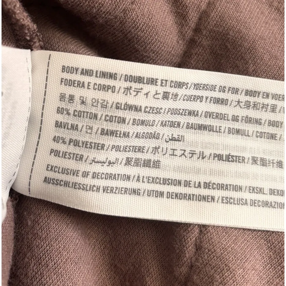 Abercrombie & Fitch Women's Tan Brown Pink Quilted Sweater Jacket Size XXS - Image 5