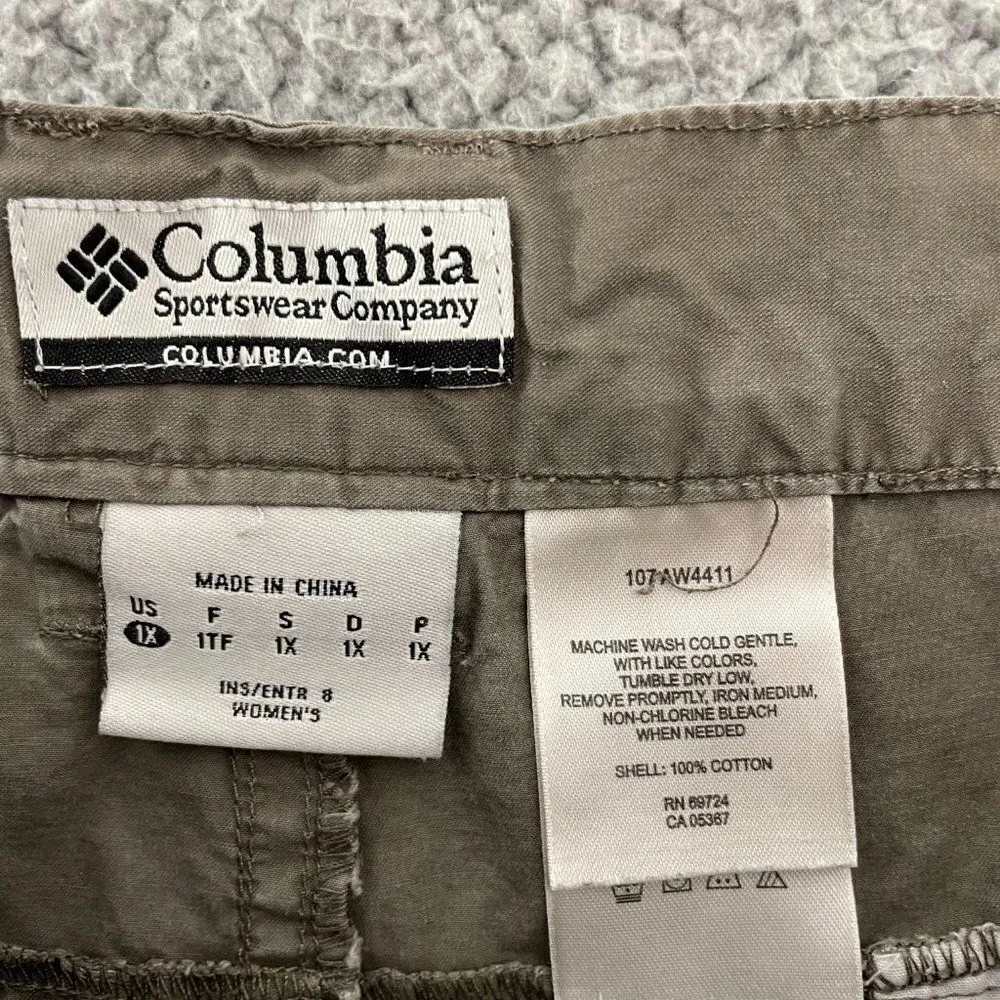 Columbia‎ Shorts Women 1x(42x9) Brown Outdoor Hiking Cargos - Image 3