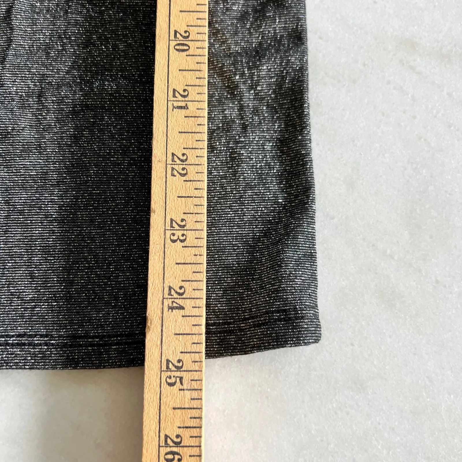 Michael Stars Top OS One Size Metallic Silver Gray Dolman Sleeve Blouse - Image 7