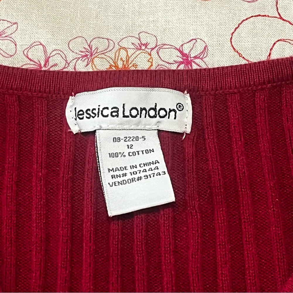 GUC Jessica‎ London Sweater Red Size 12 - Image 3