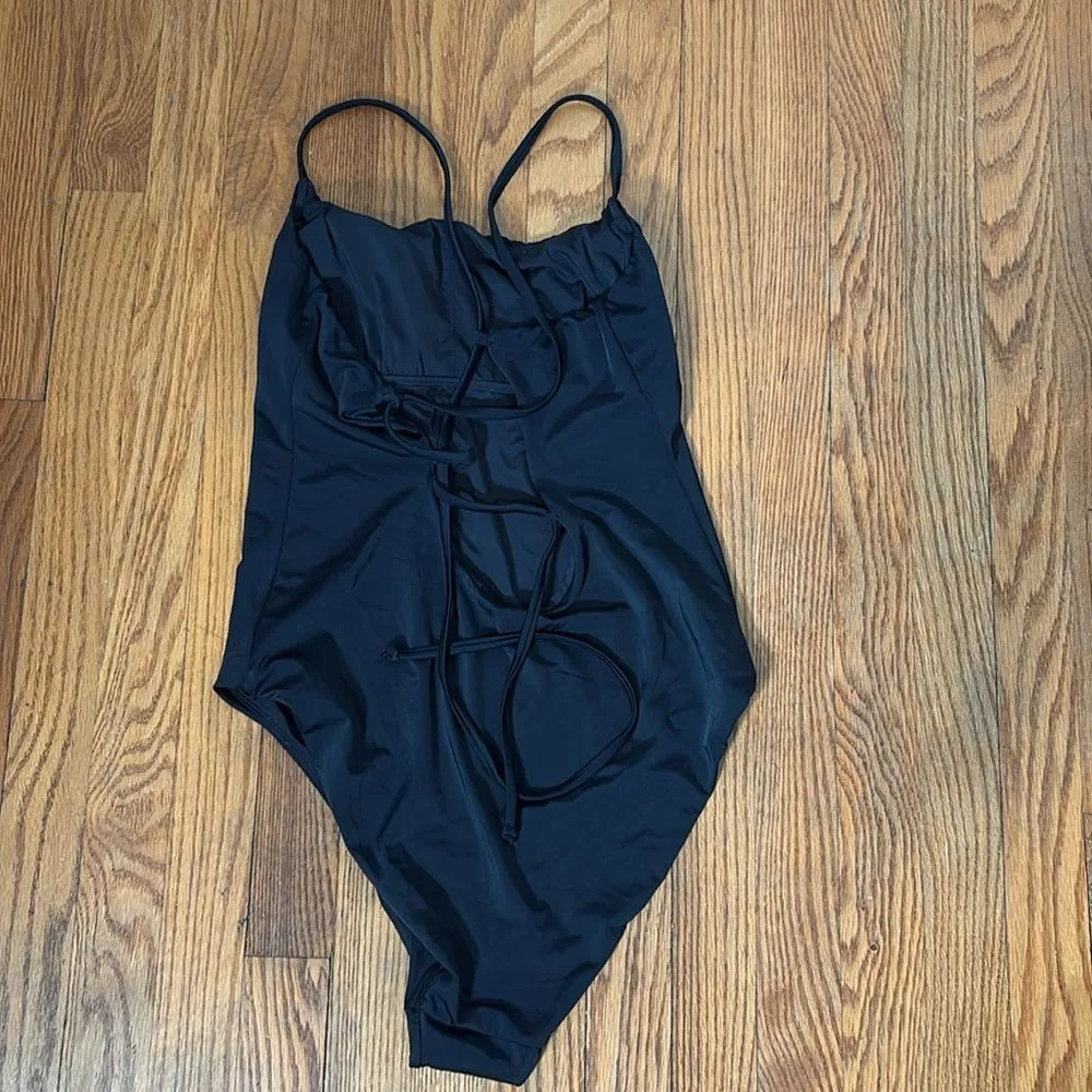 Andie Swim The Fiji One Piece LT Swimsuit Black size Large Tall NWT long‎ torso - Image 4