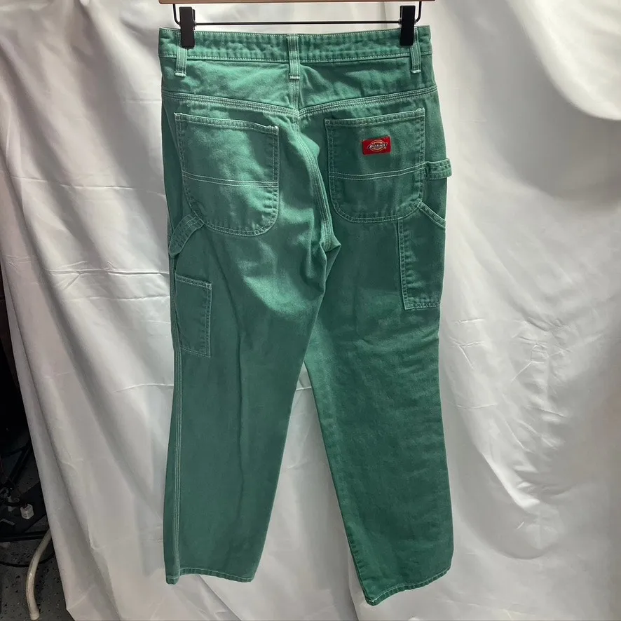 Dickies‎ Carpenter Pants Juniors 1/25 Green Cargo Utility Grunge Mid-Rise - Image 9
