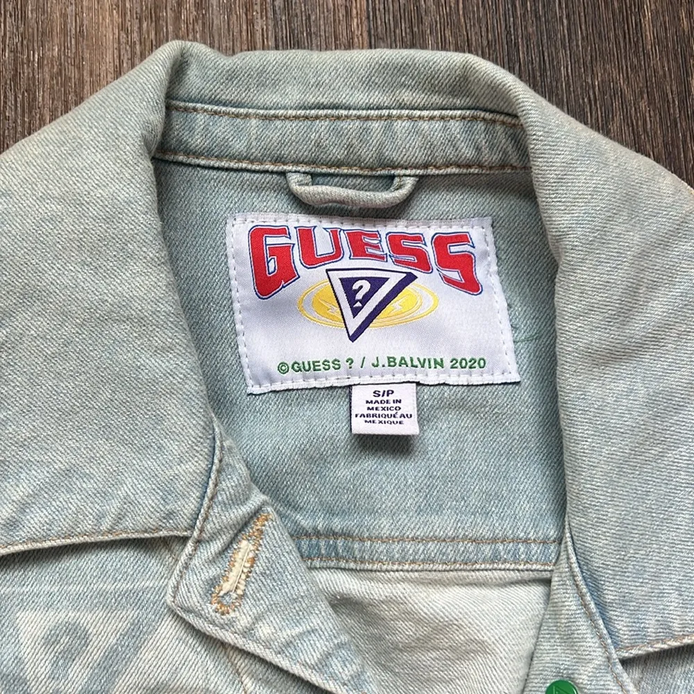 Guess X J Balvin Cropped Jean Jacket - Image 2