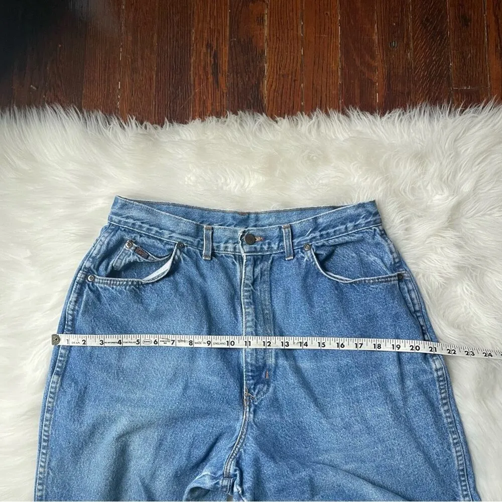 90s Vintage Chic Vintage Straight Leg Jeans 100% cotton Size 30 - Image 8