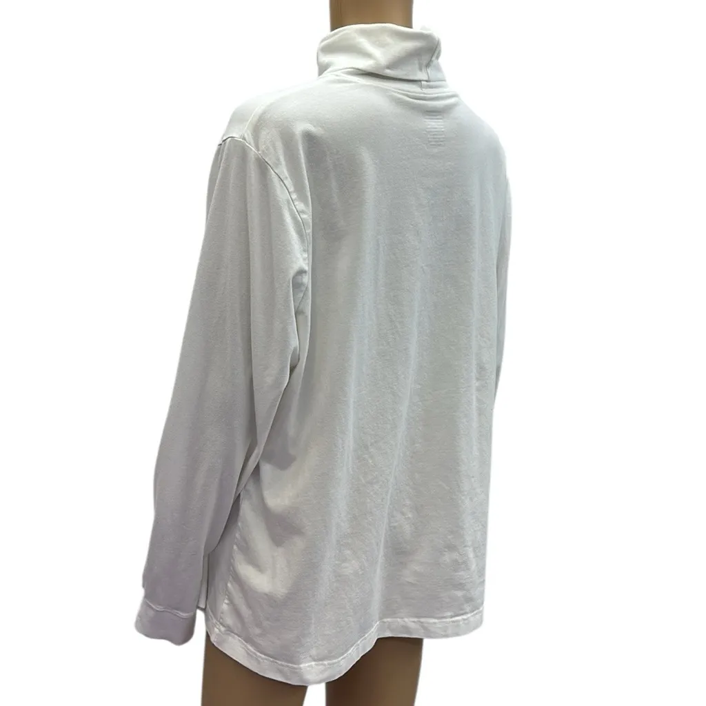 Cherokee White Long Sleeve Layering Turtleneck Cotton Spandex Blend Womens XXL - Image 4