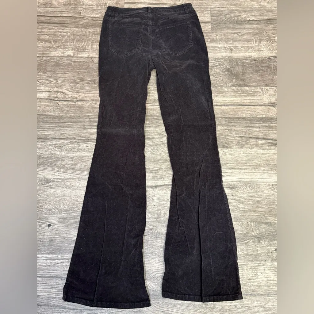 Design Lab Lord & Taylor Chocolate Corduroy Trousers Black Size 25 - Image 5