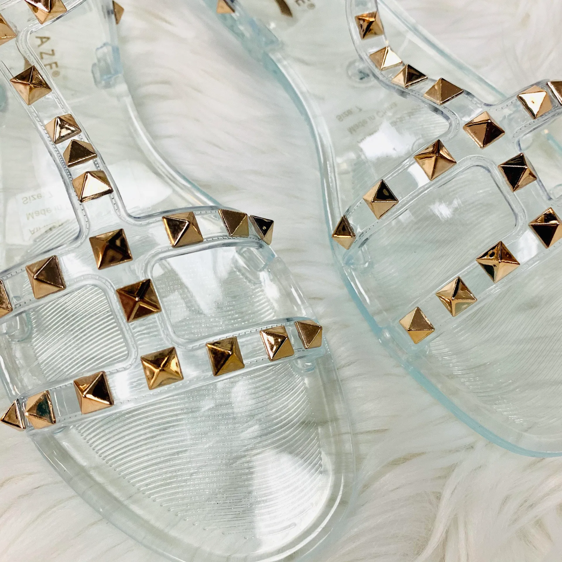 Clear Jelly Studded Sandal - Image 6